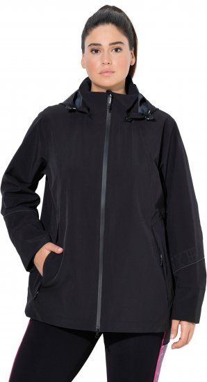 Ulla Popken Triple Function Performance Jacket Black - Kurtki - 