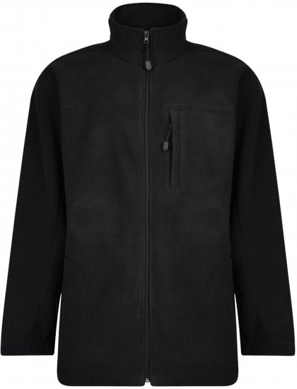 Espionage FL014 Bonded Fleece Jacket Black - Kurtki Męskie Duże Rozmiary - Kurtki Duże rozmiary 2XL-8XL