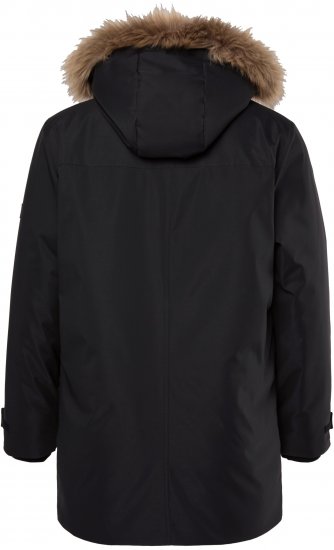 Men Plus Parka With Fur Hood Black - Kurtki Męskie Duże Rozmiary - Kurtki Duże rozmiary 2XL-8XL