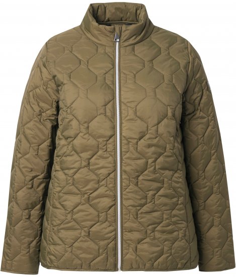 Ulla Popken HYPRAR Lightweight Quilted Water-Repellent Jacket Olive - Kurtki - 