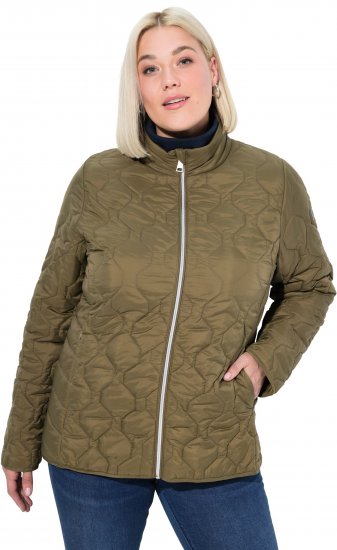 Ulla Popken HYPRAR Lightweight Quilted Water-Repellent Jacket Olive - Kurtki - 