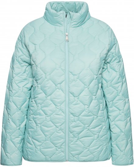 Ulla Popken HYPRAR Lightweight Quilted Water-Repellent Jacket Ice Blue - Kurtki - 