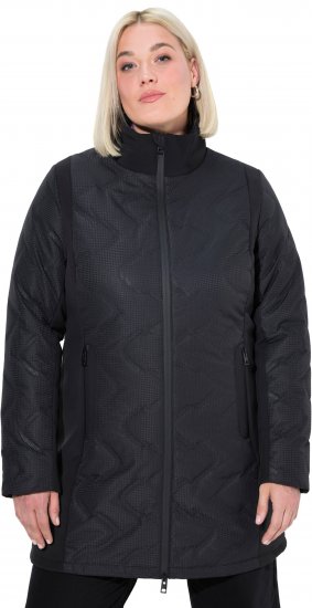 Ulla Popken HYPRAR Laser Quilted Jacket Black - Kurtki - 