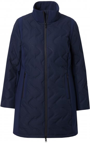 Ulla Popken HYPRAR Laser Quilted Jacket Navy - Kurtki - 