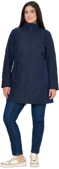 Ulla Popken HYPRAR Laser Quilted Jacket Navy - Kurtki - 