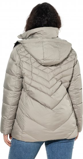 Ulla Popken HYPRAR Water-Repellent Quilted Jacket Medium Grey - Kurtki - 