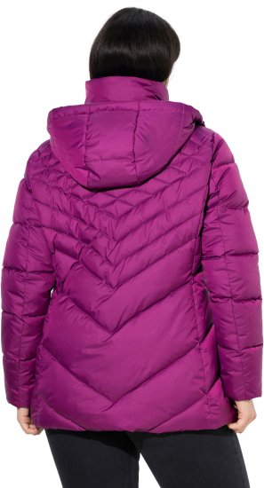 Ulla Popken HYPRAR Water-Repellent Quilted Jacket Berry - Kurtki - 