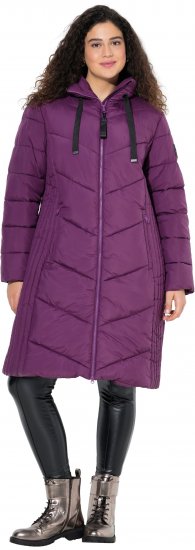 Ulla Popken HYPRAR Longline Water Repellent Jacket Plum - Kurtki - 