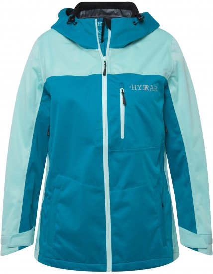 Ulla Popken HYPRAR Lightweight Triple Function Jacket Turquoise - Kurtki - 