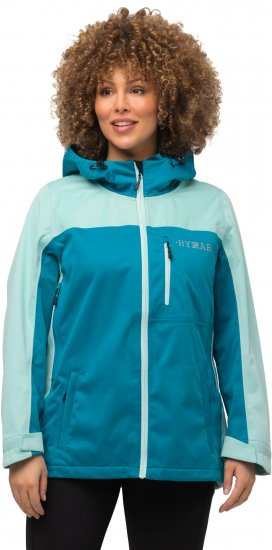 Ulla Popken HYPRAR Lightweight Triple Function Jacket Turquoise - Kurtki - 
