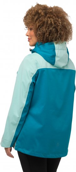Ulla Popken HYPRAR Lightweight Triple Function Jacket Turquoise - Kurtki - 