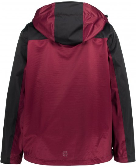 Ulla Popken HYPRAR Lightweight Triple Function Jacket Dark Berry - Kurtki - 