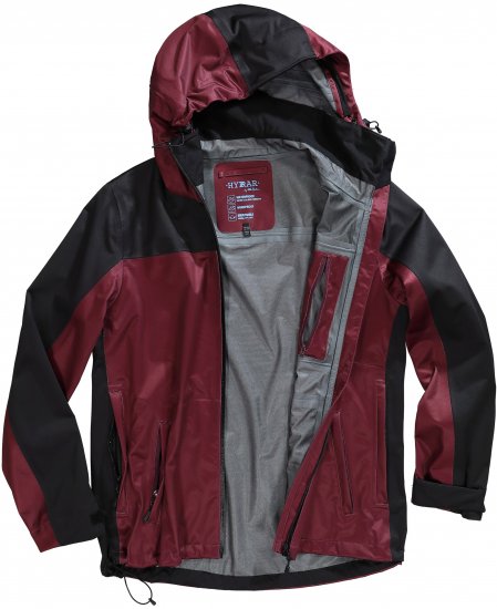 Ulla Popken HYPRAR Lightweight Triple Function Jacket Dark Berry - Kurtki - 