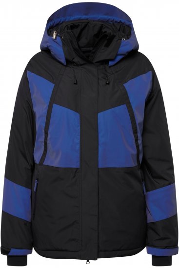 Ulla Popken HYPRAR Color Block Triple Function Ski Jacket Black - Kurtki - 