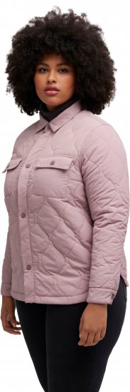 Ulla Popken Wavy Quilted Fully Lined Lightweight Jacket Old Pink - Kurtki - 