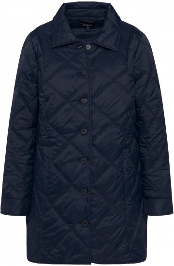 Ulla Popken Quilted Jacket Navy - Kurtki - 