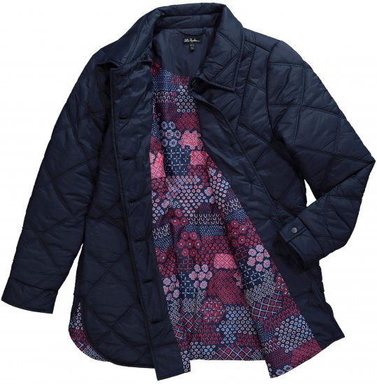 Ulla Popken Quilted Jacket Navy - Kurtki - 