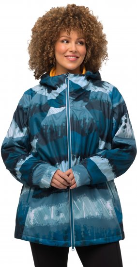 Ulla Popken HYPRAR 2-in-1 Waterproof Fitness Jacket Ink Blue - Kurtki - 