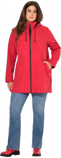 Ulla Popken HYPRAR Softshell Fleece-Lined Jacket Salsa Red - Kurtki - 