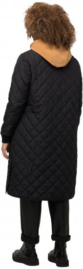 Ulla Popken 2-in-1 Quilted Fleece Lined Coat Black - Kurtki - 