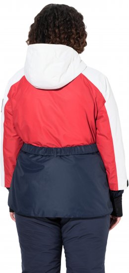 Ulla Popken Performance Peplum Ski Jacket Navy - Kurtki - 