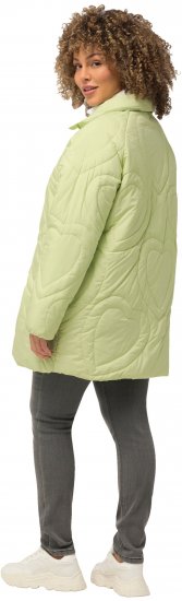 Ulla Popken HYPRAR Heart Quilted Jacket Light Sage - Kurtki - 