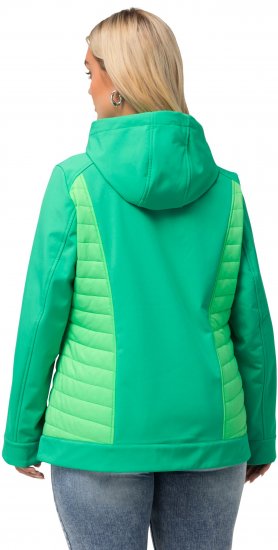 Ulla Popken Hyprar Quilt Mix Jacket Green Spring - Kurtki - 