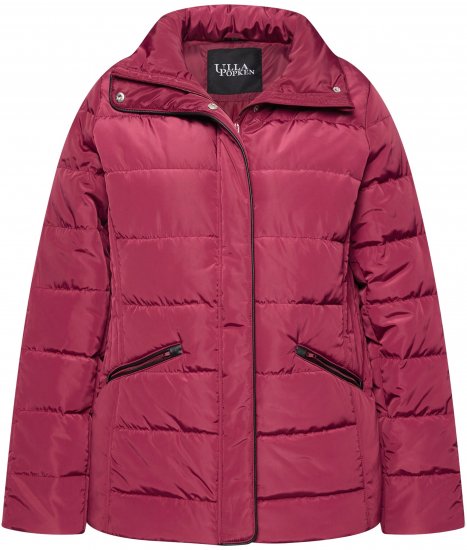 Ulla Popken Quilted Puffer Coat Carmine Red - Kurtki - 