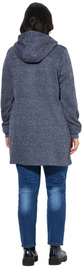 Ulla Popken Knit Fleece-Lined Jacket Navy - Kurtki - 
