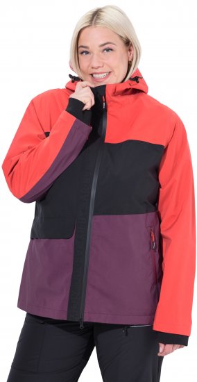 Ulla Popken HYPRAR Triple Function Jacket Dark Cherry - Kurtki - 