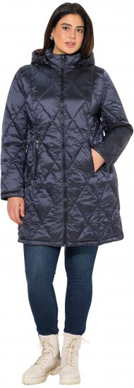 Ulla Popken HYPRAR Diamond Quilted Jacket Night Blue - Kurtki - 