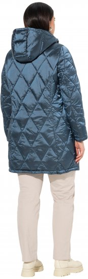 Ulla Popken HYPRAR Diamond Quilted Jacket Teal - Kurtki - 