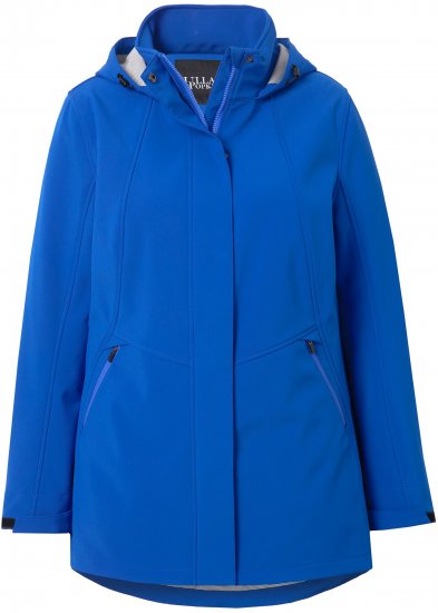 Ulla Popken HYPRAR Triple Function Longline Softshell Jacket Peacock Blue - Kurtki - 