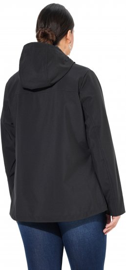 Ulla Popken HYPRAR Toggle Button Microfleece Lined Jacket Black - Kurtki - 