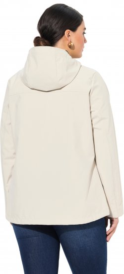 Ulla Popken HYPRAR Toggle Button Microfleece Lined Jacket Light Champagne - Kurtki - 