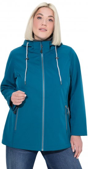 Ulla Popken HYPRAR Triple Function Softshell Jacket Teal - Kurtki - 