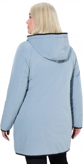 Ulla Popken HYPRAR Reversible Quilted Jacket Grey Blue - Kurtki - 