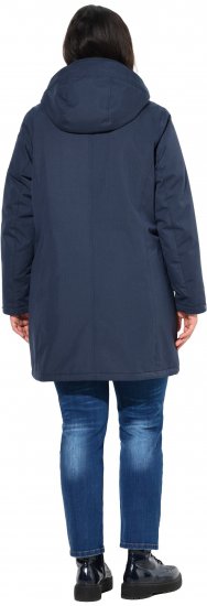 Ulla Popken HYPRAR Drawstring Waist Parka Navy - Kurtki - 