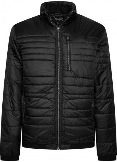 Kam Jeans KV142 Smart Lightweight Puffer Jacket Black - Kurtki Męskie Duże Rozmiary - Kurtki Duże rozmiary 2XL-8XL