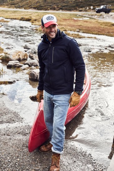 JP1880 Jacket Fleece Lined Softshell Navy - Kurtki Męskie Duże Rozmiary - Kurtki Duże rozmiary 2XL-8XL