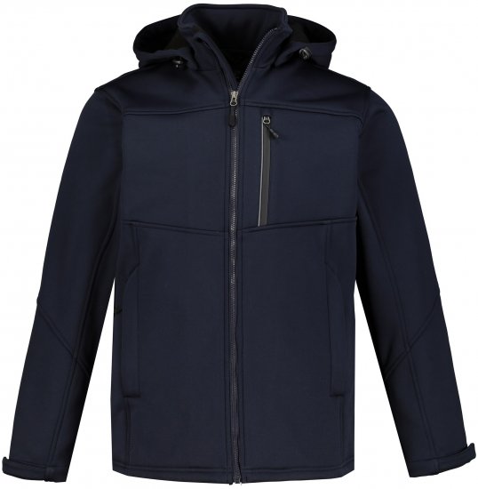 JP1880 Jacket Fleece Lined Softshell Navy - Kurtki Męskie Duże Rozmiary - Kurtki Duże rozmiary 2XL-8XL