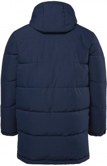 JAY-PI Warm Quilted Parka Dual Function, Wind and Water Repellant Navy - Kurtki Męskie Duże Rozmiary - Kurtki Duże rozmiary 2XL-8XL
