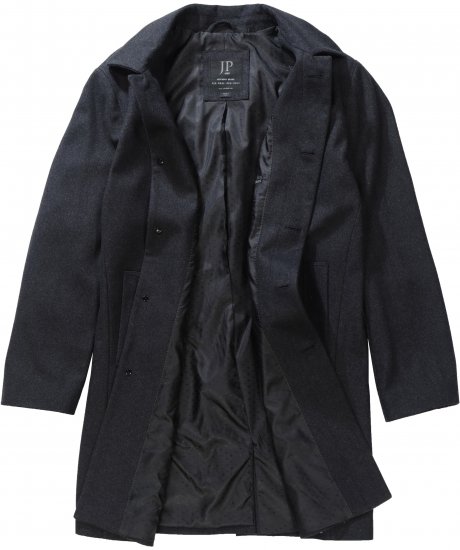 JP1880 Coat Wool Blend Water Repellent Dark Grey - Kurtki Męskie Duże Rozmiary - Kurtki Duże rozmiary 2XL-8XL