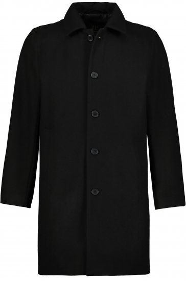 JP1880 Coat Wool Blend Water Repellent Black - Kurtki Męskie Duże Rozmiary - Kurtki Duże rozmiary 2XL-8XL