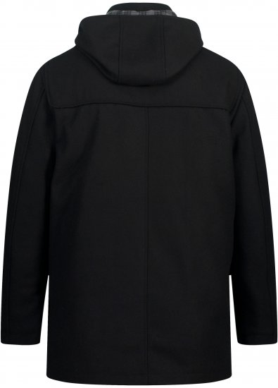 JP1880 Dufflecoat Water-repellent Black - Kurtki Męskie Duże Rozmiary - Kurtki Duże rozmiary 2XL-8XL