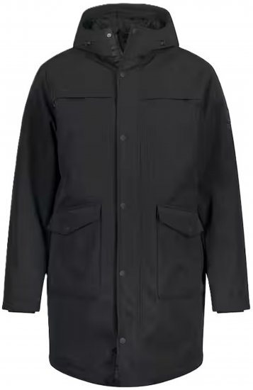 JP1880 Parka Warm Sleeves with Windcuffs Black - Kurtki Męskie Duże Rozmiary - Kurtki Duże rozmiary 2XL-8XL