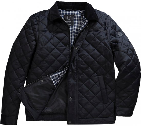 JP1880 Jacket Quilted Black - Kurtki Męskie Duże Rozmiary - Kurtki Duże rozmiary 2XL-8XL