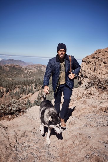 JP1880 Jacket Quilted Navy - Kurtki Męskie Duże Rozmiary - Kurtki Duże rozmiary 2XL-8XL