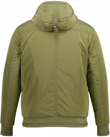 STHUGE Bomber Jacket With Hood Green - Kurtki Męskie Duże Rozmiary - Kurtki Duże rozmiary 2XL-8XL