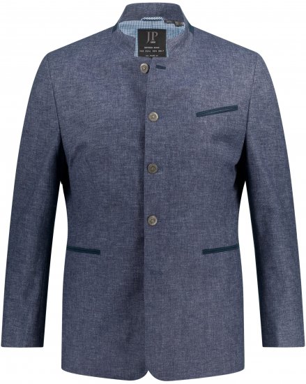 JP1880 Traditional Jacket Linen Blend Navy - Kurtki Męskie Duże Rozmiary - Kurtki Duże rozmiary 2XL-8XL